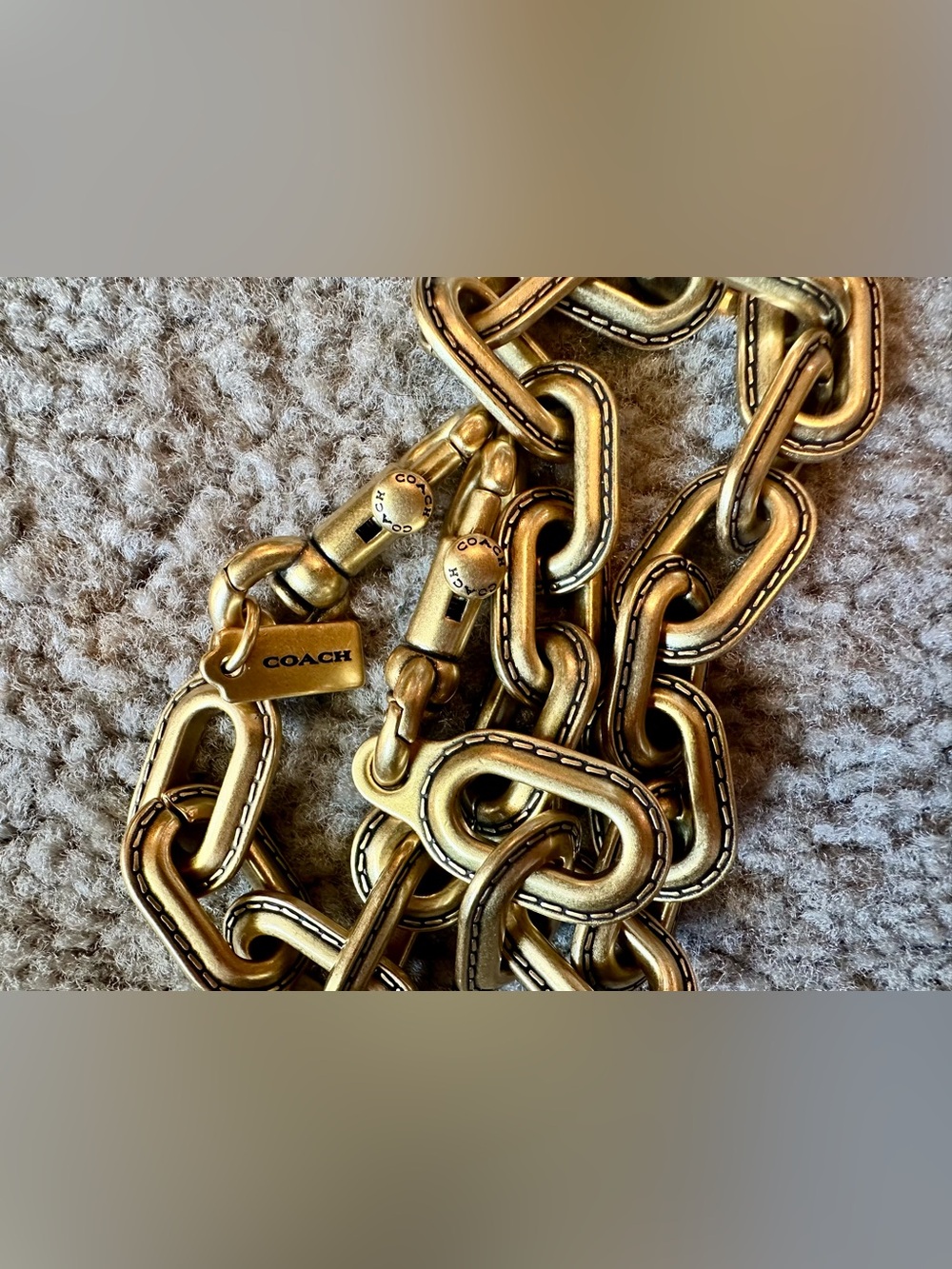 Coach Brass Link Chain